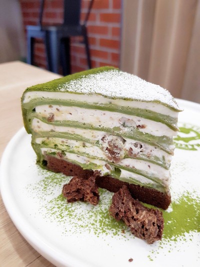 Matcha Mille Crape Cake