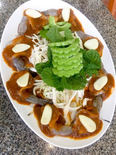 กุ้งแช่น้ำปลา