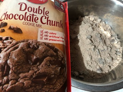 วิธีทำ Double Chocolate Chunk Cookie