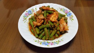 วิธีทำ ผัดพริกแกงถั่วฝักยาว