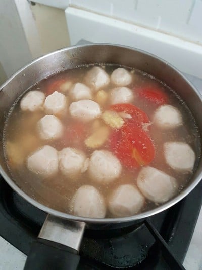 วิธีทำ ซุปเต้าหู้ไข่มะเขือเทศ
