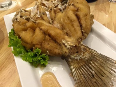 ปลากระพงทอดน้ำปลา