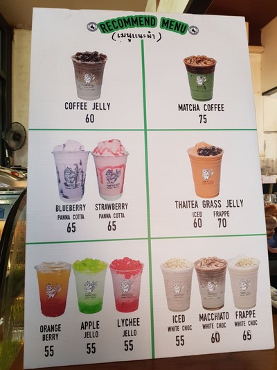 ป้ายราคาหรือสมุดเมนู