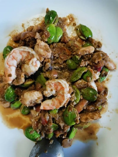 ผัดสะตอกุ้ง