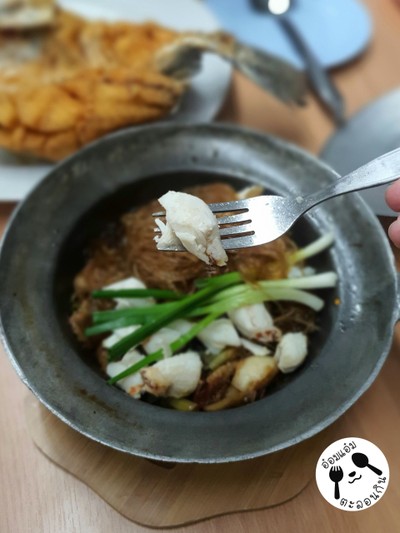 เนื้อปูก้อนอบวุ้นเส้น