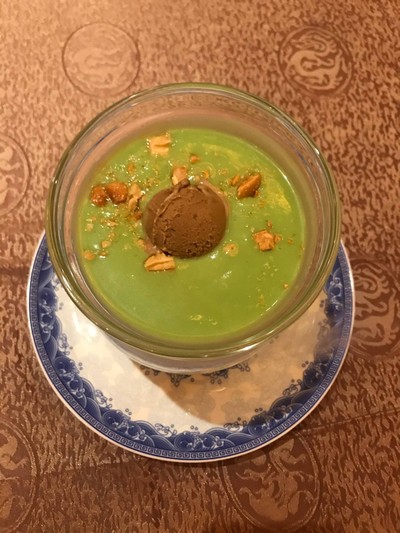 Avocado with Coffee ice cream