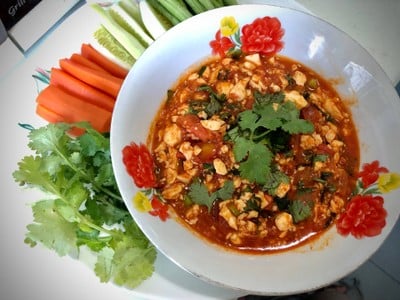 น้ำพริกอ่องเต้าหู้ขาว