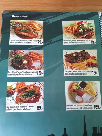 ป้ายราคาหรือสมุดเมนู