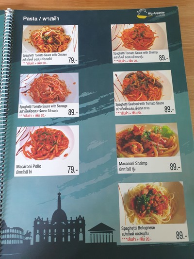 ป้ายราคาหรือสมุดเมนู