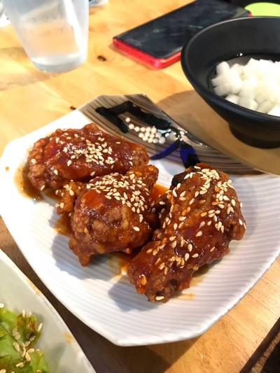 ไก่เกาหลี รสเผ็ดยางยอมซอส##1