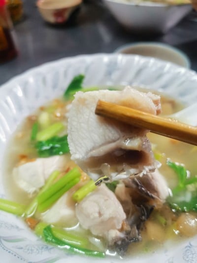 ข้าวต้มปลากะพงทะเล