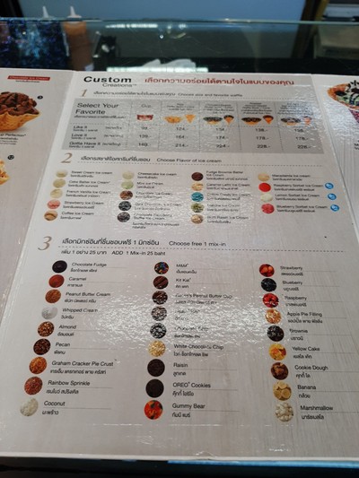 ป้ายราคาหรือสมุดเมนู