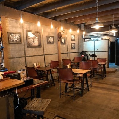 Homeless bar and grill