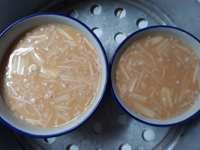 วิธีทำ ไข่ตุ๋นปูอัด