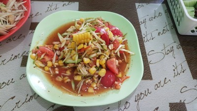 ตำมะม่วงข้าวโพด