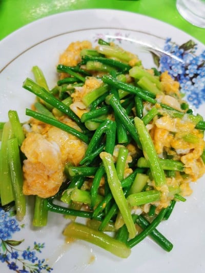 ผักไชยาผัดไข่