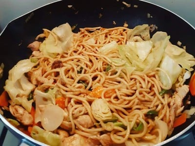 วิธีทำ ผัดหมี่ไทเป วิธีทำ ผัดหมี่ไทเป