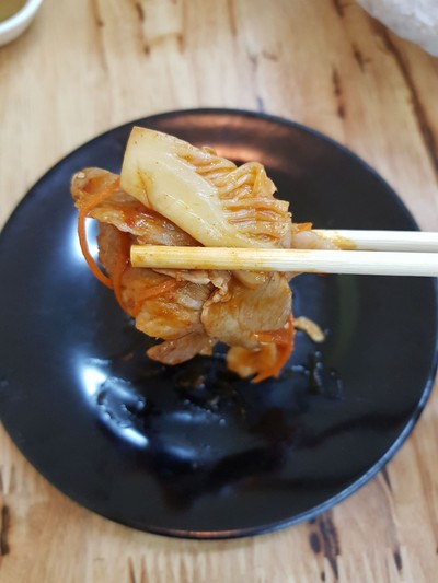 set หมูผัดกิมจิ