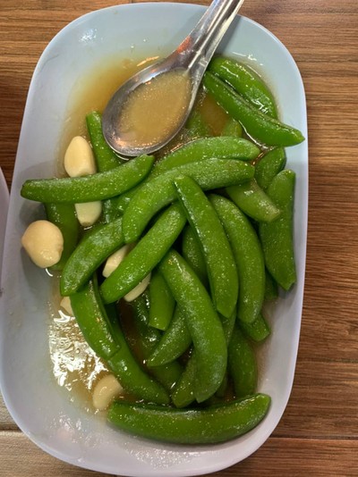 ถั่วหวานผัดน้ำมันหอย