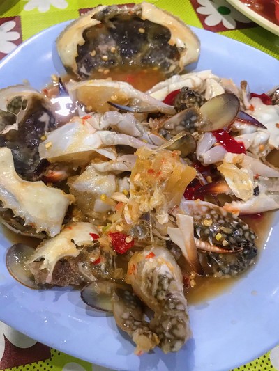 ยำปูม้าไม่ใส่ปลาร้า