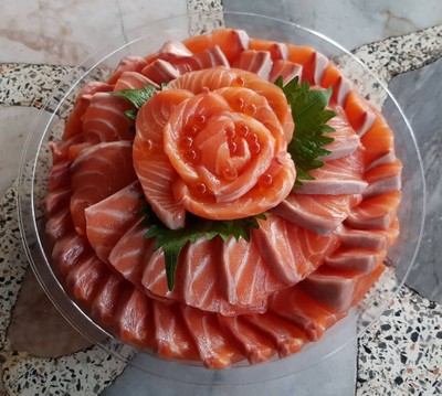 ปลาสีส้ม ซาซิมิ 1 กิโลกรัม