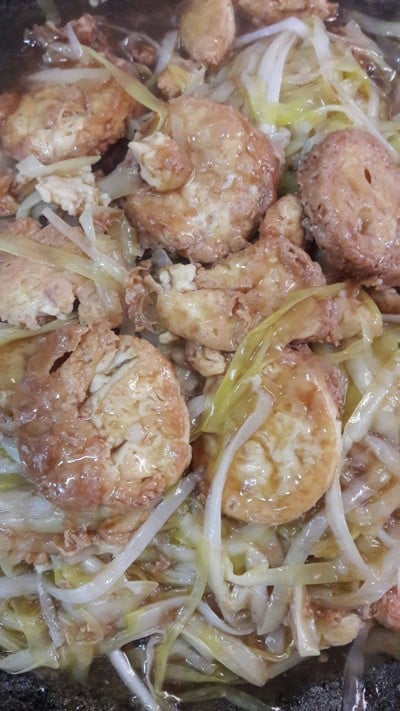 กุยช่ายขาวผัดเต้าหู้ไข่ กุยช่ายขาวผัดเต้าหู้ไข่