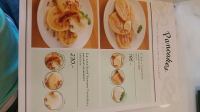 ป้ายราคาหรือสมุดเมนู