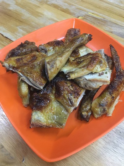 ไก่ย่างตำเว่อร์ ครึ่งตัว