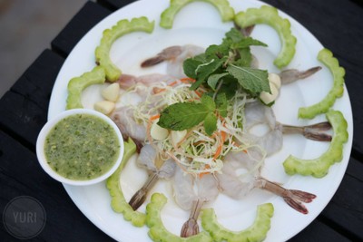 กุ้งแช่น้ำปลา