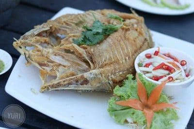 ปลากะพงทอดน้ำปลา