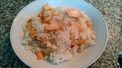 วิธีทำ ข้าวผัดปลาแซลมอน วิธีทำ ข้าวผัดปลาแซลมอน