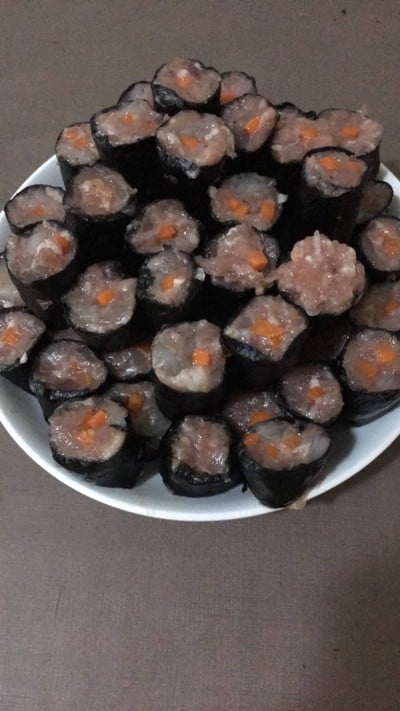 หมูกุ้งห่อสาหร่าย