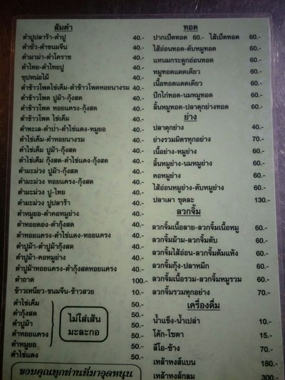 ป้ายราคาหรือสมุดเมนู
