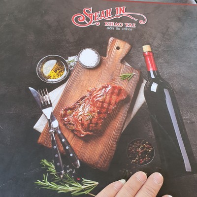 ป้ายราคาหรือสมุดเมนู