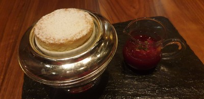 White chocolate souffle