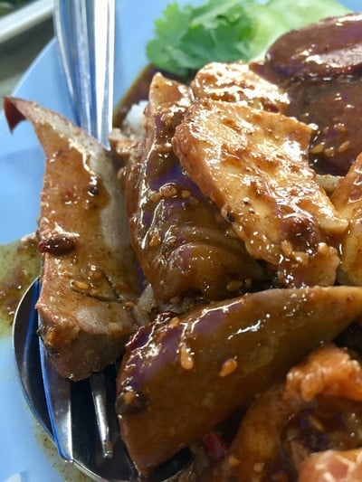 หมูแดง ตับ ใส้