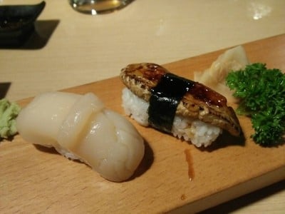 ซูชิหอยเชลล์ และ ซูชิฟัวกราส์