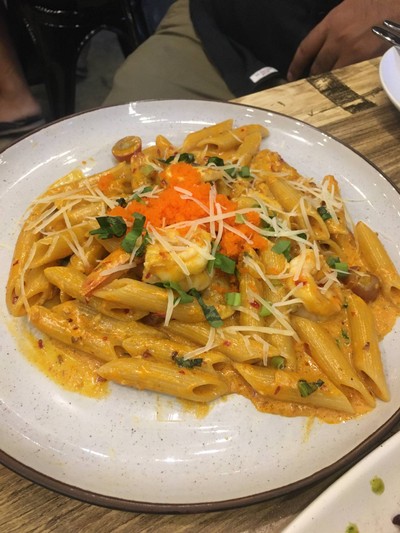 เพนเน่ครีมซอสต้มยำกุ้ง