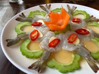 กุ้งแช่น้ำปลา