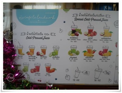 ป้ายราคาหรือสมุดเมนู