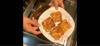 วิธีทำ French toast bacon cheese