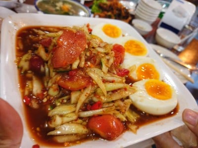 ตำแตงไข่ต้ม