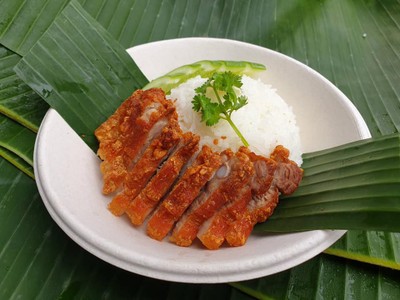  ข้าวหมูทอด มันได้มากแม่ กรอบเค็มๆ อะไรมากกกกกกก