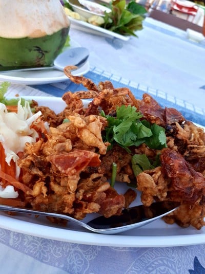 ปูนิ่มทอดกระเทียม