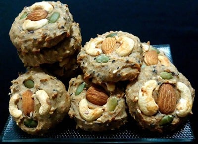 ซอฟคุกกี้กล้วยหอมข้าวโอ๊ตธัญพืชเพื่อสุขภาพ 