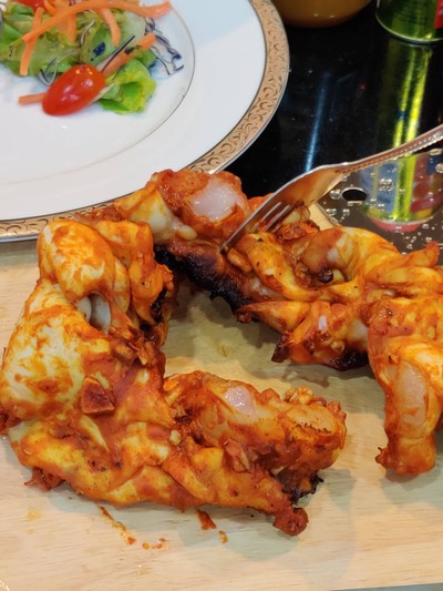 วิธีทำ หมึกย่าง พริกปาปริก้า