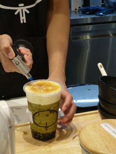 Matcha Chizu Brulee