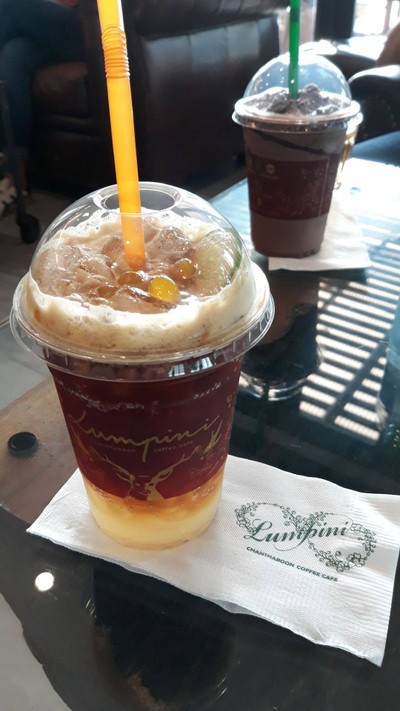 เมนูของร้าน ร้านกาแฟลุมพินี จันทบุรี