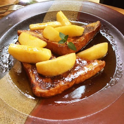 Apple Honey Toast