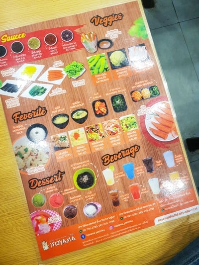 ป้ายราคาหรือสมุดเมนู